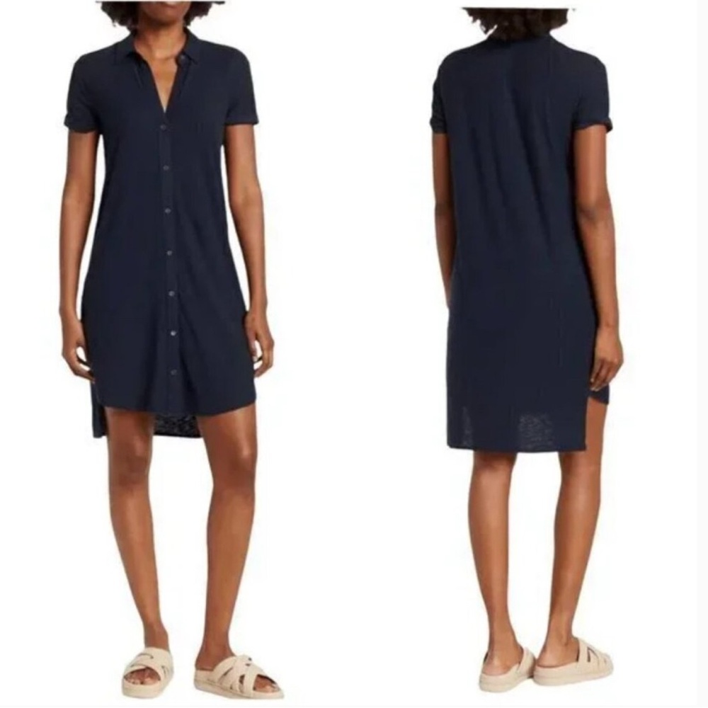 Standard James Perse Short Sleeved Button Up Dress